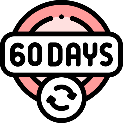 60 días Detailed Rounded Lineal color icono