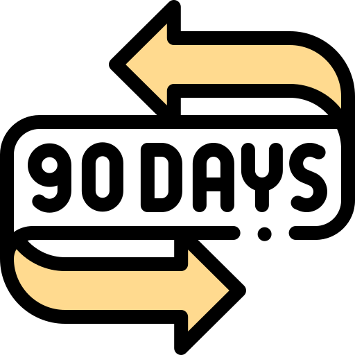 90 tage Detailed Rounded Lineal color icon