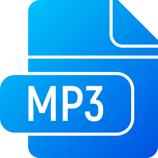 mp3 Generic gradient fill icon