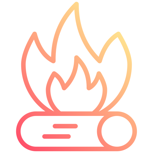 Campfire Generic gradient outline icon