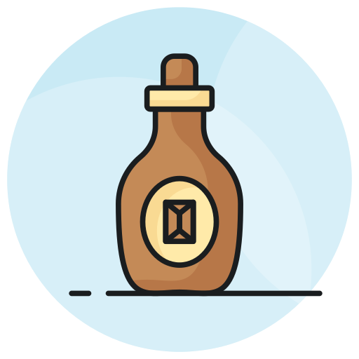 botella de jarabe Generic color lineal-color icono