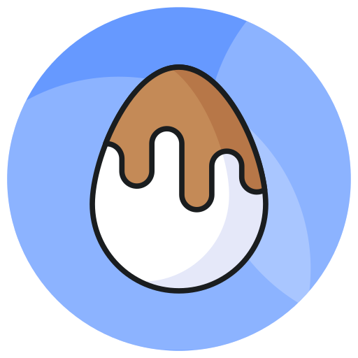 uovo di cioccolato Generic color lineal-color icona