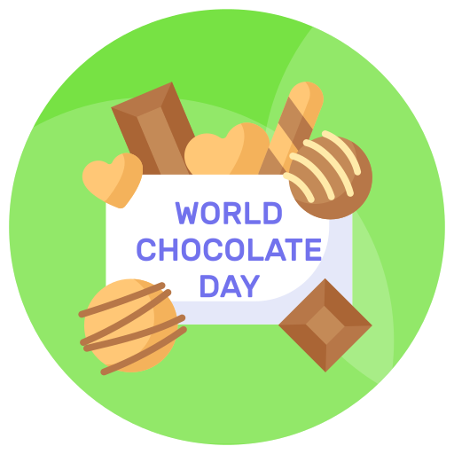 World chocolate day Generic color fill icon