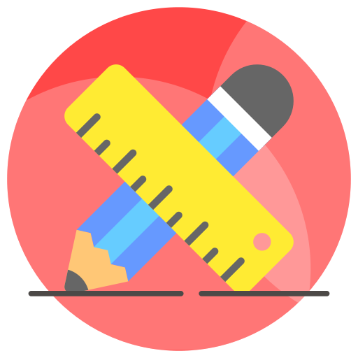 bleistift und lineal Generic color fill icon