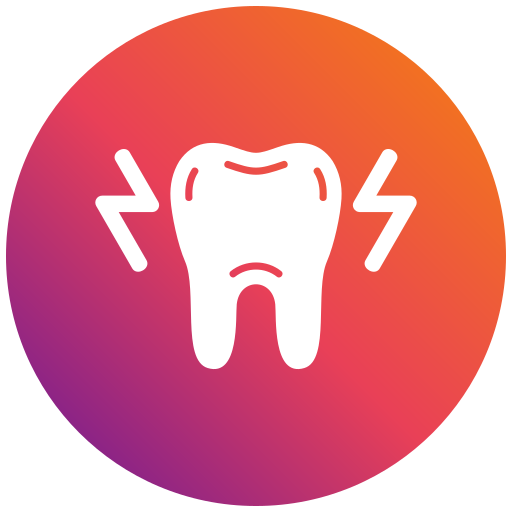 ból zęba Generic gradient fill ikona