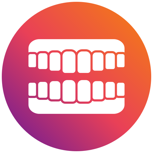 zęby Generic gradient fill ikona