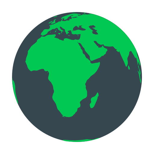 aarde afrika Generic color fill icoon