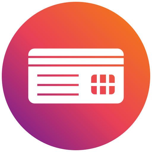 kreditkarte Generic gradient fill icon