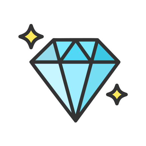 Diamond Generic color lineal-color icon