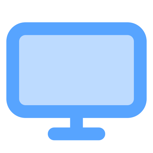 pantalla Generic color lineal-color icono