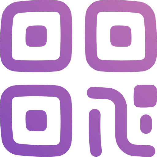 qr code Generic gradient outline icona