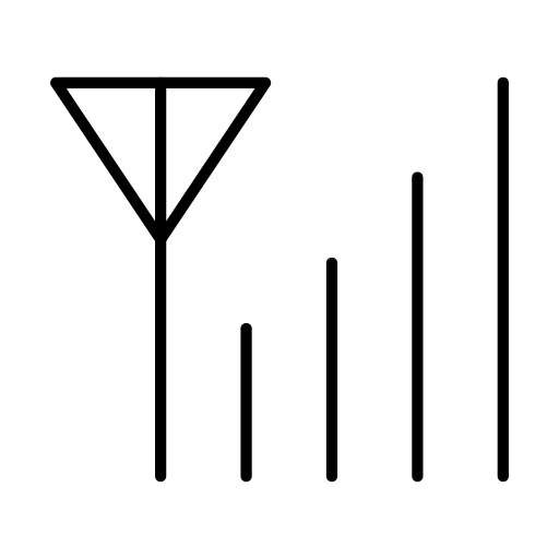 シグナル強度 Generic black outline icon