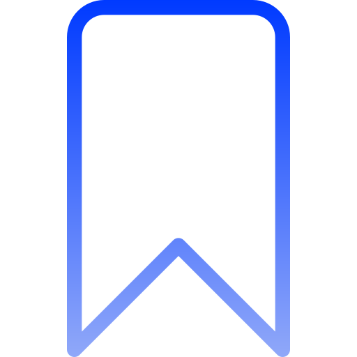 Bookmark Generic gradient outline icon