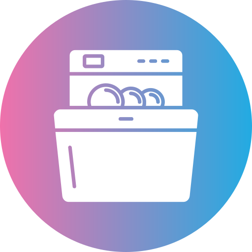 lavage de vaisselle Generic gradient fill Icône