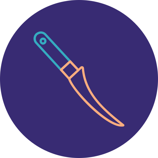 cuchillo para deshuesar Generic color lineal-color icono