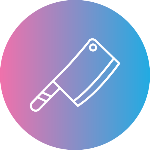 Butcher knife Generic gradient fill icon