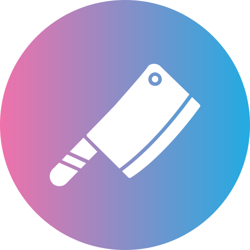 Butcher knife Generic gradient fill icon