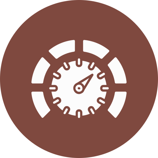 Speed gauge Generic color fill icon