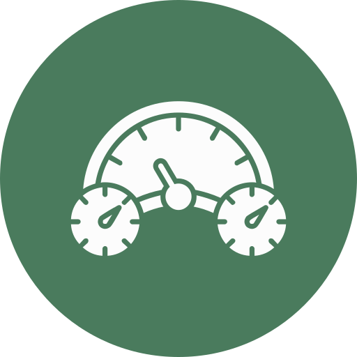 Speed gauge Generic color fill icon