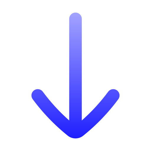 아래쪽 화살표 Generic gradient outline icon