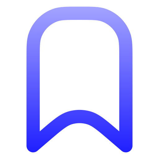 bladwijzer Generic gradient outline icoon