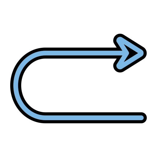 biegen sie rechts ab Generic color lineal-color icon