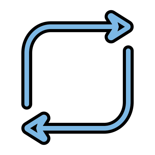 Loop arrow Generic color lineal-color icon