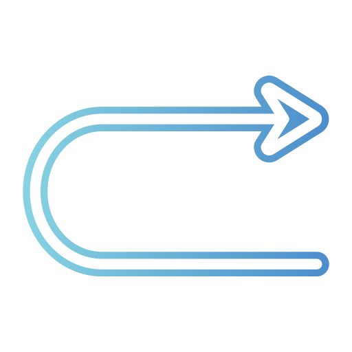 biegen sie rechts ab Generic gradient fill icon
