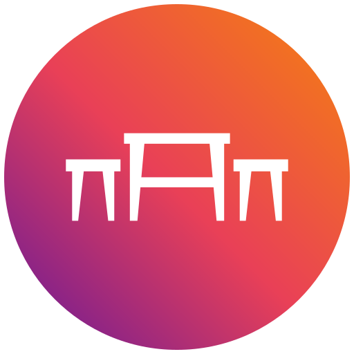 Table Generic gradient fill icon