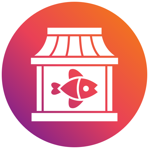 魚市場 Generic gradient fill icon
