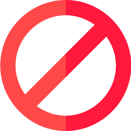 vietato l'accesso Basic Rounded Flat icona