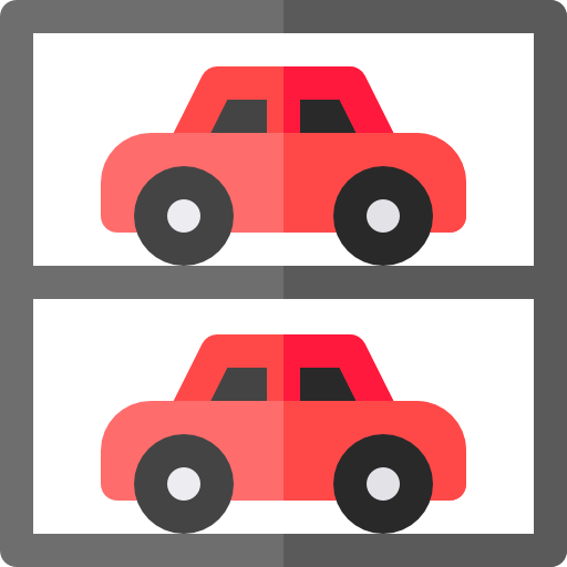 estacionamiento Basic Rounded Flat icono