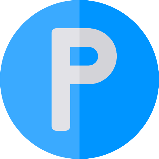 Parking sign Basic Rounded Flat icon