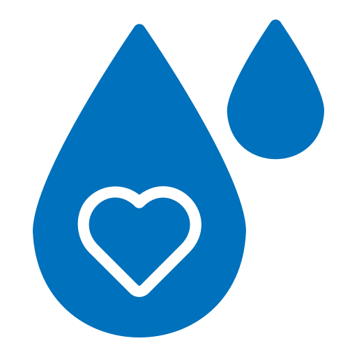 donazione di acqua Generic color fill icona