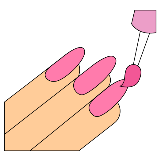 손톱 Generic color lineal-color icon