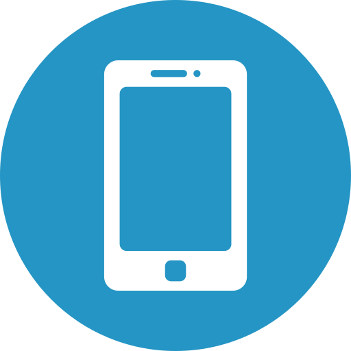 Mobile phone Generic color fill icon