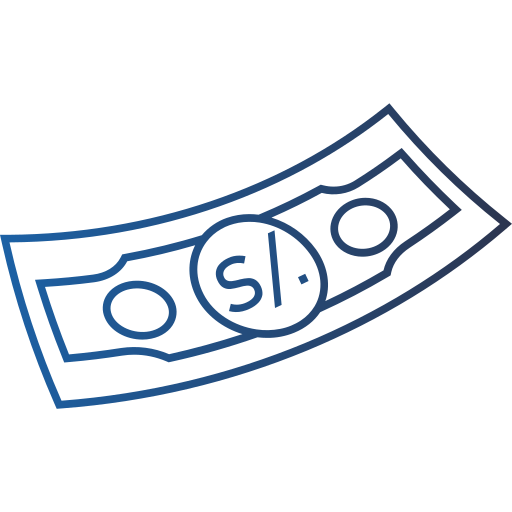 valuta del perù Generic gradient outline icona