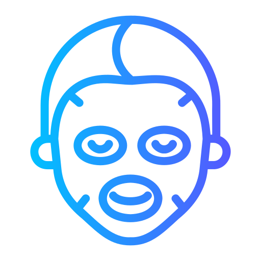 máscara facial Generic gradient outline icono
