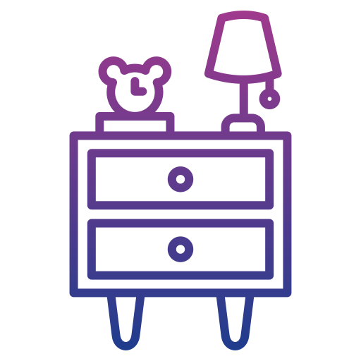 Bedside table Generic gradient outline icon