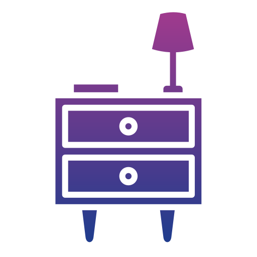 Bedside table Generic gradient fill icon