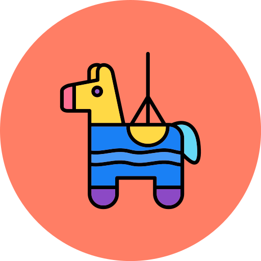 piñata Generic color lineal-color icon