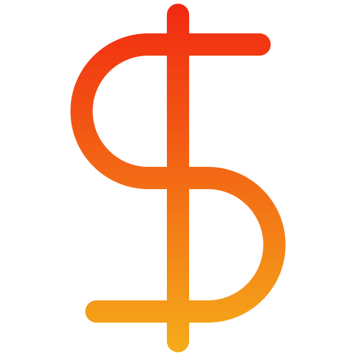 ドル Generic gradient outline icon