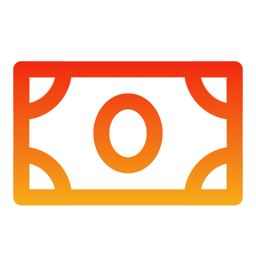 papierowe pieniądze Generic gradient outline ikona