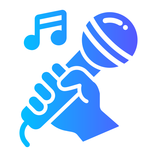 karaoke Generic gradient fill icono