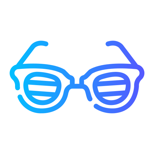 Party glasses Generic gradient outline icon