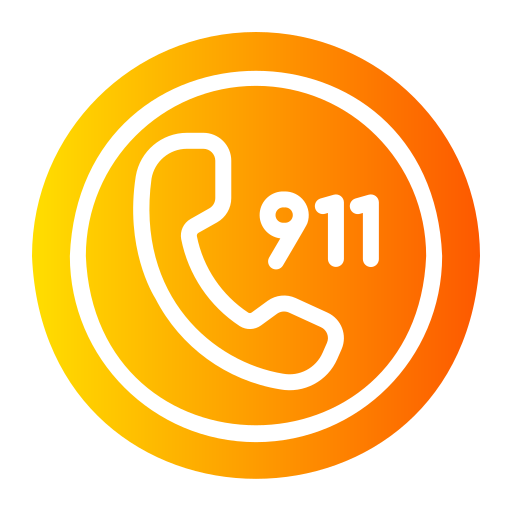 911 bellen Generic gradient fill icoon