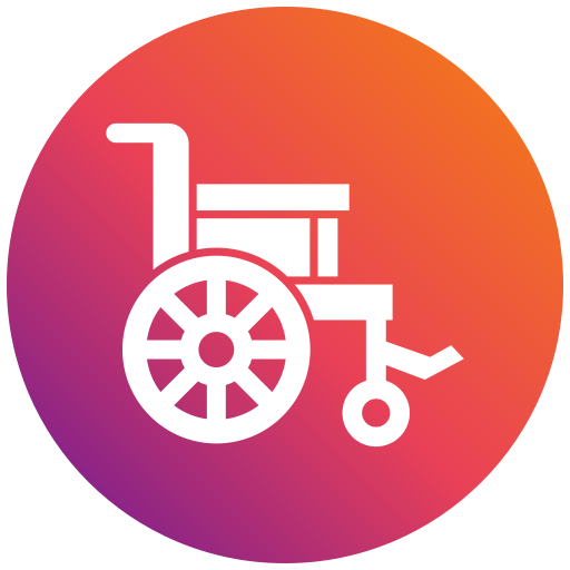 Wheel chair Generic gradient fill icon