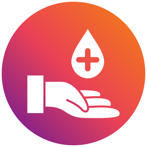 Blood donation Generic gradient fill icon
