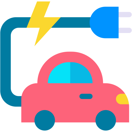 coche eléctrico Generic color fill icono