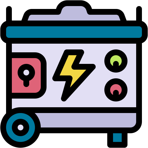 generator elektryczny Generic color lineal-color ikona